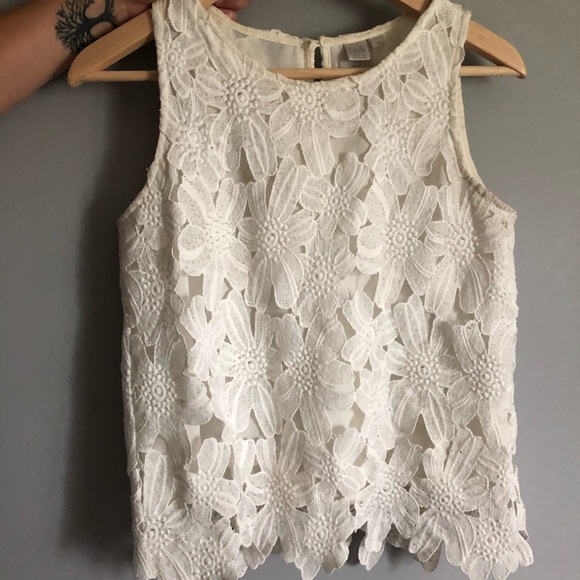 SIMONS WHITE BLOUSE - Picture 1 of 4